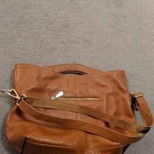 genuine pebbled leather handbag